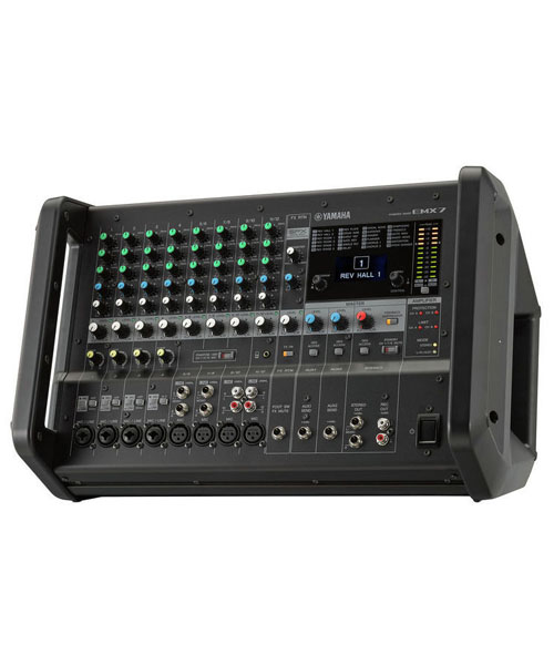YAMAHA EMX7 เพาเวอร์ มิกเซอร์ YAMAHA EMX7 Powered Mixer YAMAHA EMX7 เครื่องผสมสัญญาณเสียงมีแอมป์ขยายในตัว (เพาเวอร์มิกเซอร์ 710W x 2 @ 4Ω)