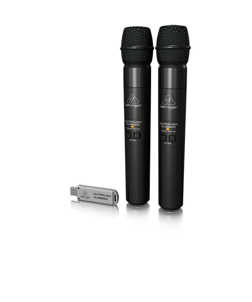BEHRINGER ULM-202USB ชุดไมค์ลอย มือถือคู่ 2.4 GHz รับสัญญาณผ่าน USB BEHRINGER ULM-202USB Dual Handheld Wireless Microphone ของแท้ มีประกัน ส่งฟรี!!