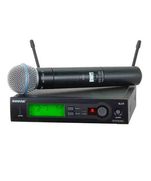 SHURE SLX24/BETA58 ไมค์ลอยมือถือเดี่ยว SHURE SLX24/BETA58 ชุดไมค์ลอยมือถือเดี่ยว SHURE SLX24/BETA58 ไมค์ลอยมือถือเดี่ยว