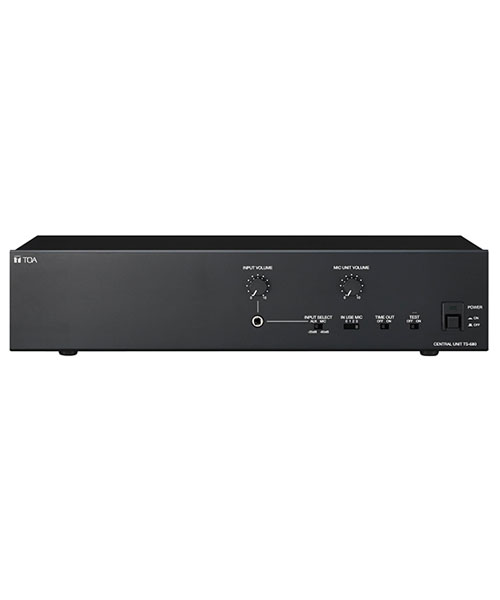 TOA TS-680-YR Central Unit TOA TS-680-YR เครื่องควบคุมและจ่ายไฟ ชุดไมค์ประชุมพร้อมสายเชื่อมต่อสัญญาณยาว 10 เมตร สำหรับชุดประชุมอนาล๊อก TS-681 / TS-682