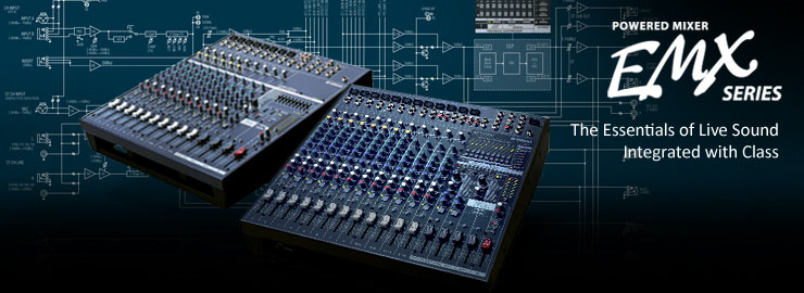 YAMAHA EMX5014C เพาเวอร์ มิกเซอร์ (14Ch 2 x 500W YAMAHA EMX5014C Powered Mixer 14 Input) YAMAHA EMX5014C เครื่องผสมสัญญาณเสียง