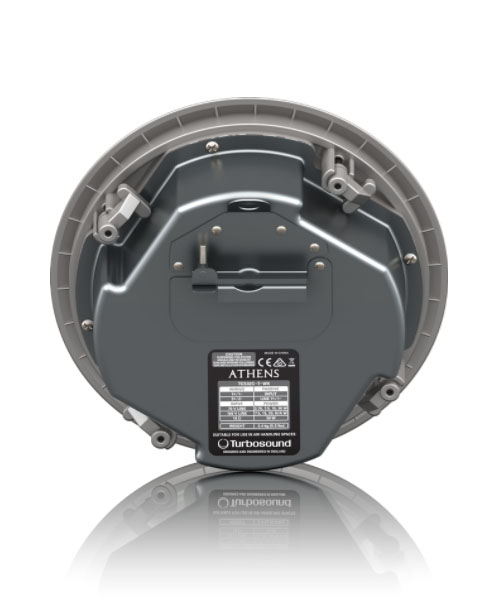 TURBOSOUND CEILING TCS32C-T-WH 2 Way 3.5" Full Range Ceiling Loudspeaker with Line Transformer for Installation Applications (White) TURBOSOUND TCS32C-T-WH ลำโพงติดเพดาน ขนาด 3.5นิ้ว 2 ทาง 120 วัตต์ รองรับการเชื่อมต่อได้ทั้งแบบ 16 โอห์ม หรือ แบบไลน์โวลล์ 70V/100V TURBOSOUND TCS-32C ลำโพงติดเพดาน