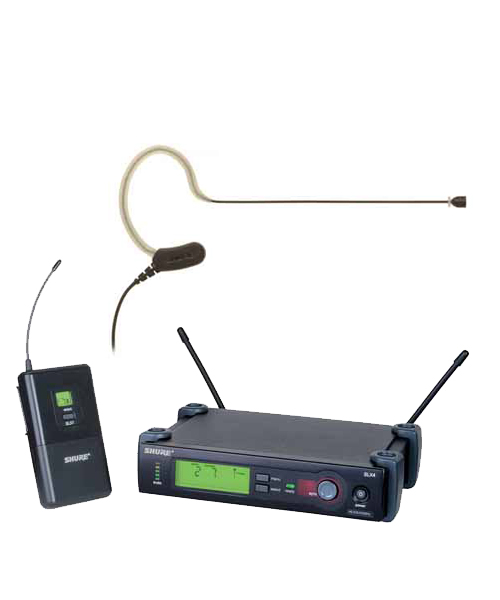 Earset Headworn Wireless System SHURE SLX14/MX153/O-TQG ชุดไมค์ลอยเกี่ยวคล้องหู SHURE SLX14/MX153 ไมค์ลอยเกี่ยวคล้องหู หัวเชื่อมต่อแบบ TQG