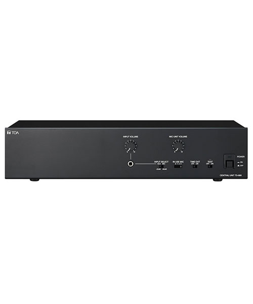 TOA TS-680-AS เครื่องควบคุม และจ่ายไฟ ชุดไมค์ประชุม มีช่องเชื่อมต่อเครื่องบันทึกเสียง จากแหล่งภายนอก TOA TS-680-AS Central Unit