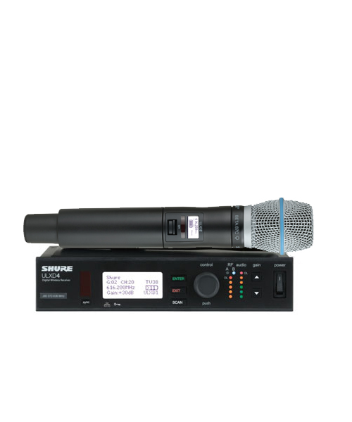 SHURE ULXD24/BETA87C Handheld Wireless System SHURE ULXD24/BETA87C ชุดไมค์ลอย มือถือเดี่ยว SHURE ULXD24/BETA87C ไมค์ลอย ไมโครโฟนไร้สาย มีประกัน ส่งฟรี!!