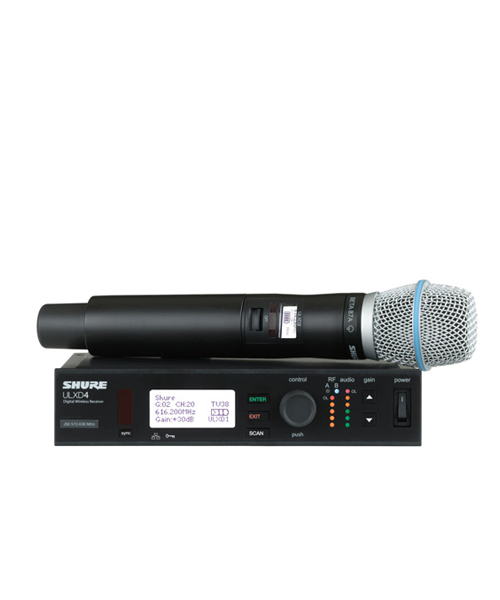 SHURE ULXD24/BETA87A Handheld Wireless System SHURE ULXD24/BETA87A ชุดไมค์ลอย แบบมือถือเดี่ยว SHURE ULXD24/BETA87A ไมค์ลอย ของแท้ มีประกัน ส่งฟรี ทั่วประเทศ