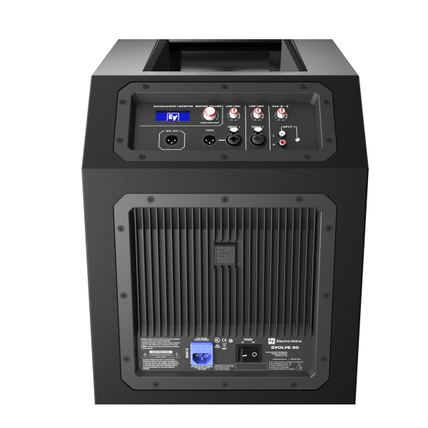 EV EVOLVE 50 PORTABLE COLUMN SYSTEM ลำโพงคอลัมน์ ถูกออกแบบมาเป็นพิเศษ ให้น้ำหนักที่เบา เคลื่อนย้ายและติดตั้งง่าย รูปลักษณ์เรียบง่ายสวยงาม