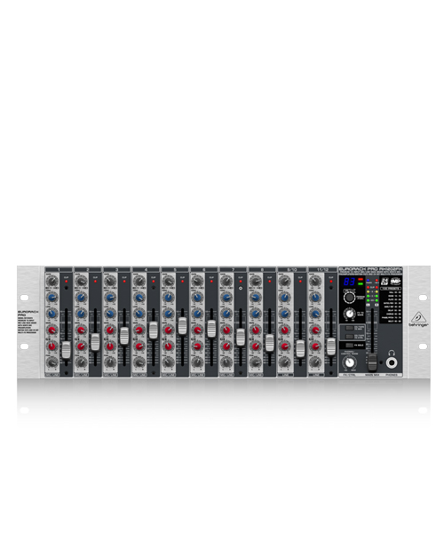 BEHRINGER EURORACK PRO RX1202FX Premium 12-Input Mic/Line Rack Mixer with XENYX Mic Preamplifiers, British มิกเซอร์ยึดแรกส์ 12 อินพุตไมค์ Rackmount