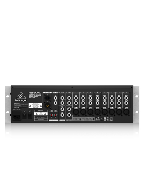 BEHRINGER EURORACK PRO RX1202FX Premium 12-Input Mic/Line Rack Mixer with XENYX Mic Preamplifiers, British มิกเซอร์ยึดแรกส์ 12 อินพุตไมค์ Rackmount