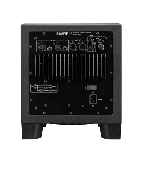 YAMAHA HS 8S ตู้ลำโพงซับวูฟเฟอร์ มอนิเตอร์สตูดิโอ มีแอมป์ในตัว 8 นิ้ว คลาส D 150W YAMAHA HS8S ลำโพงสตูดิโอ ซับวูฟเฟอร์ Powered Subwoofer Studio Monitor