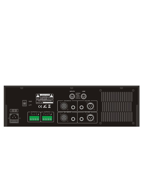 ITC T-2S240 เพาเวอร์แอมป์ลายน์ 70V/100V 2x240 วัตต์ Stereo - Image 2