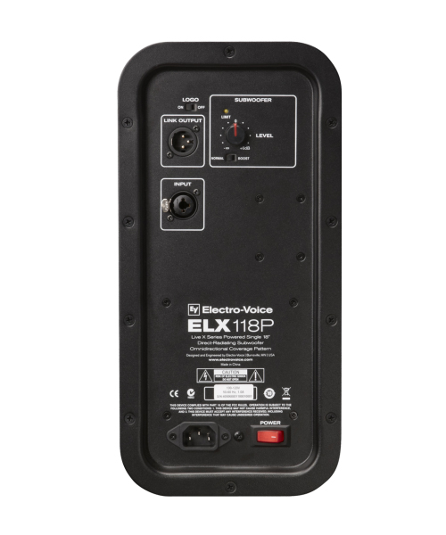 EV ELX-118P ตู้ลำโพงซับวูฟเฟอร์ 18 นิ้ว 700 วัตต์ มีแอมป์ในตัว คลาส D - Image 6