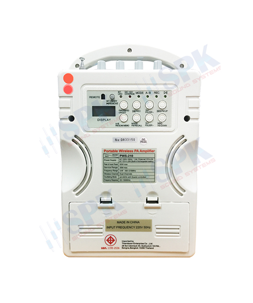 DECCON PWS-210UTB ชุดเครื่องเสียงกระเป๋าหิ้ว 6.5 นิ้ว 50 วัตต์ พร้อมไมค์ลอยมือถือ+หนีบเสื้อ+คาดศรีษะ - Image 3