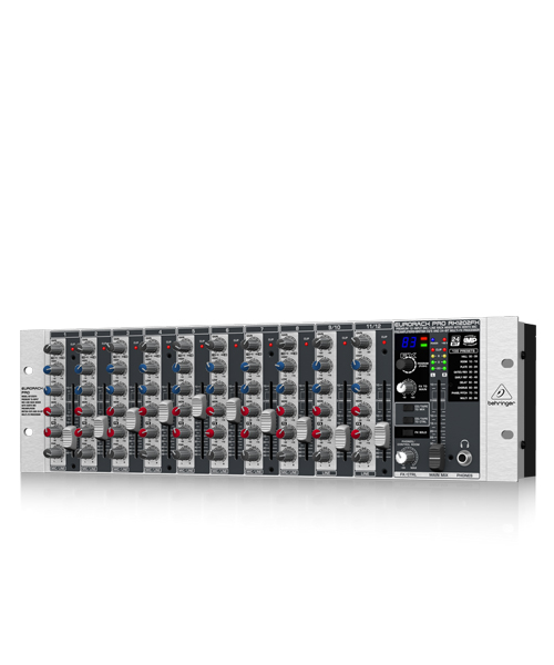 BEHRINGER EURORACK PRO RX1202FX Premium 12-Input Mic/Line Rack Mixer with XENYX Mic Preamplifiers, British มิกเซอร์ยึดแรกส์ 12 อินพุตไมค์ Rackmount