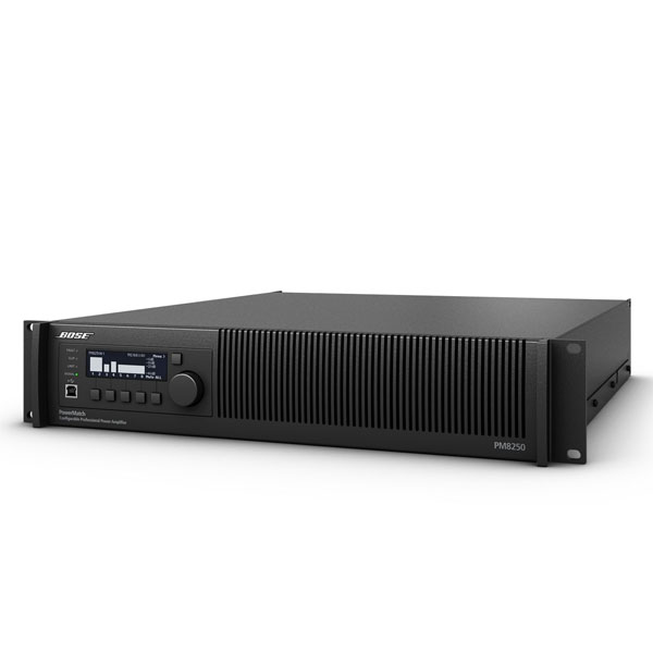 BOSE PowerMatch® PM8250 Power Amplifier เพาเวอร์แอมป์ลายน์ 70V/100V 8 Input/8 Output 2000 วัตต์ BOSE PowerMatch® PM8250 เครื่องขยายเสียงเพาเวอร์แอมป์