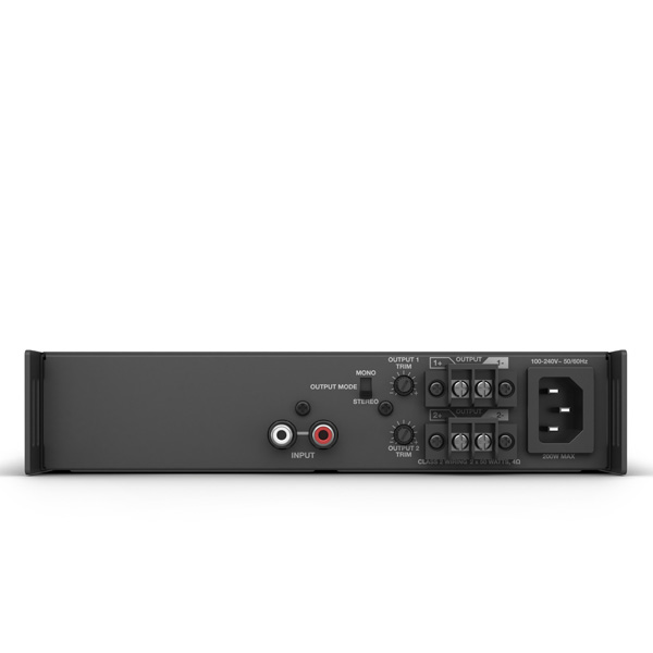 BOSE FreeSpace® ZA 250-LZ เครื่องขยายเสียง 2 ชาเเนล คลาส D 2 x 50 W at 4 ohm ออกแบบสำหรับการขยายระบบเสียง โดยใช้สัญญาณเสียงจาก IZA 250-LZ / IZA190-HZ
