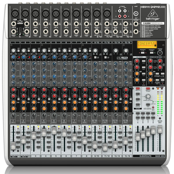 BEHRINGER XENYX QX2442USB Premium 24-Input 4/2-Bus Mixer BEHRINGER XENYX QX2442USB เครื่องผสมสัญญาณเสียง อนาล็อก BEHRINGER XENYX QX2442USB มิกเซอร์อนาล็อก