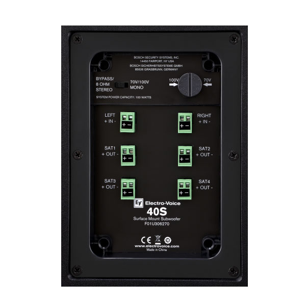 EV EVID S44 ชุดลำโพงติดผนัง สำหรับแบ็คกราวนด์/ฟอร์กราวนด์มิวสิค รองรับการเชื่อมต่อแบบ 4/8 โอห์ม และไลน์โวลล์ 70V/100V - Image 9