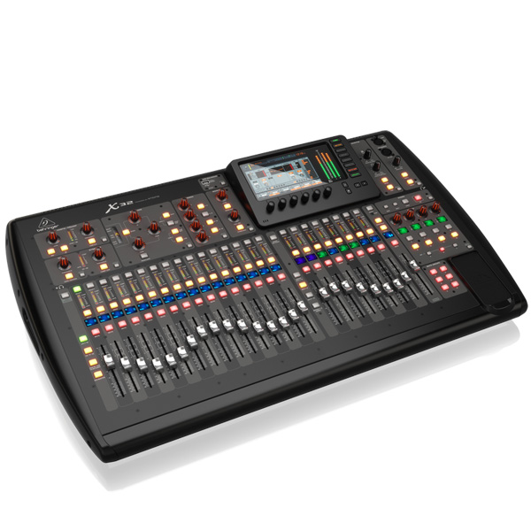 BEHRINGER X32 40-Input, 25-Bus with 32 Programmable Preamps, 25 Motorized Faders, Channel LCD's, 32-Channel Audio Interface and iPad/iPhone* Remote Control