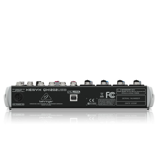 Premium 12-Input 2-Bus Mixer BEHRINGER XENYX QX1202USB เครื่องผสมสัญญาณเสียง อนาล็อก 12-Input 2-Bus BEHRINGER XENYX QX1202USB มิกเซอร์ อนาล็อก