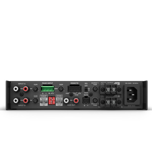 BOSE FreeSpace® IZA 250-LZ BOSE FreeSpace® IZA 250-LZ มิกเซอร์ & ปรีแอมป์ 2 ชาแนล คลาส D 2 x 50 W @ 4 Ω BOSE FreeSpace® IZA 250-LZ มิกเซอร์ & ปรีแอมป์