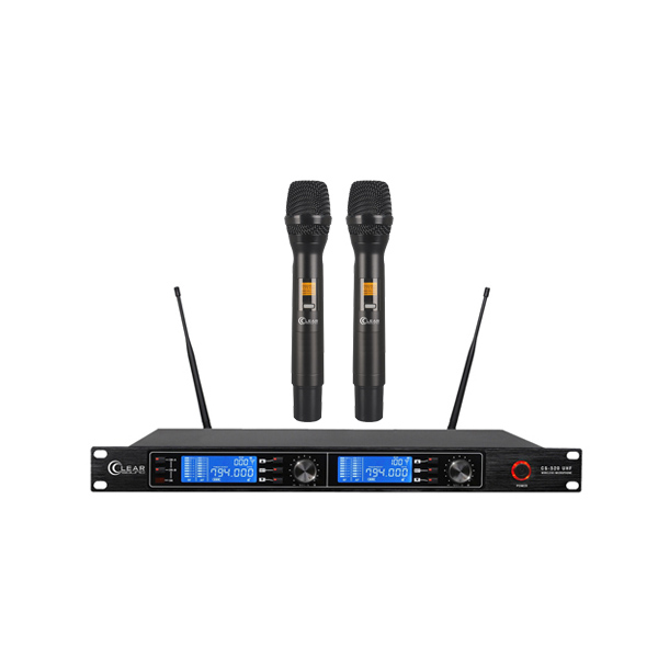 CLEARSOUND CS-520 ชุดไมค์ลอยมือถือคู่ ย่าน UHF CLEARSOUND CS 520 Dual Handheld Wireless Microphone เช็คราคาไมโครโฟน โปรโมชั่น ราคาพิเศษ ซาวด์ดีดี ช้อป