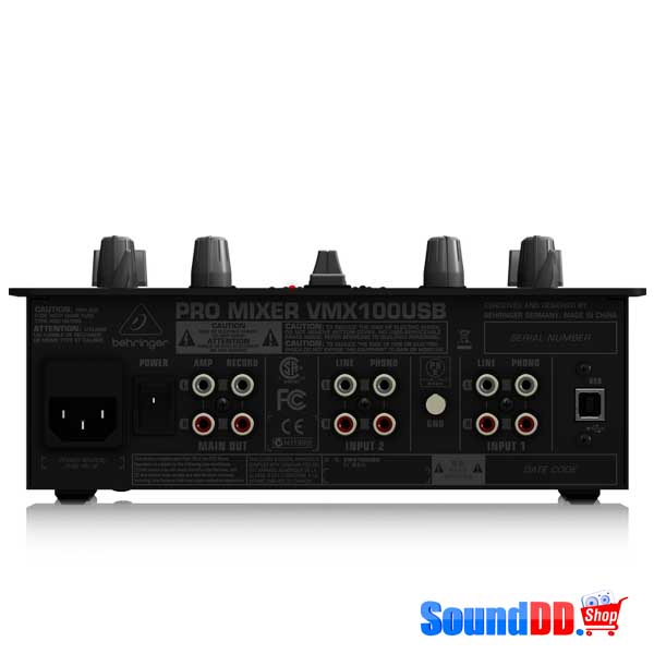 BEHRINGER VMX100USB PRO MIXER Professional 2-Channel DJ Mixer with USB/Audio Interface, BPM Counter and VCA Control BEHRINGER VMX100USB เครื่องผสมสัญญาณเสียงสำหรับดีเจ 7 ชาแนล BEHRINGER VMX 100USB มิกเซอร์ ดีเจ BEHRINGER VMX 100USB mixer DJ
