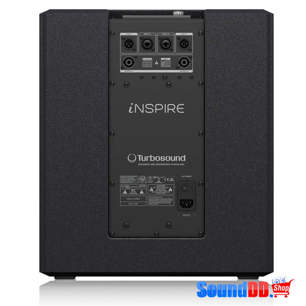 TURBOSOUND iP12B ตู้ลำโพงซับวูฟเฟอร์ 12 นิ้ว 1,000 วัตต์ มีแอมป์ในตัว คลาส D สามารถเชื่อมต่อ Bluetooth และ ควบคุม ด้วย iPhone/iPad