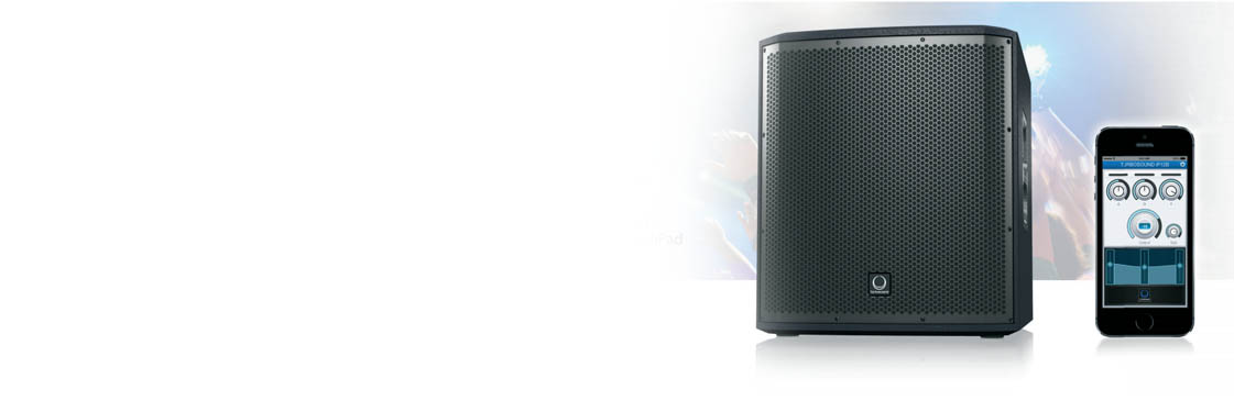 TURBOSOUND iNSPIRE iP12B 1,000 Watt Powered 12" Subwoofer with Dual Amplifiers for Satellite Speakers, KLARK TEKNIK Spatial Sound Technology, Digital Mixer, Remote Control via iPhone/iPad and Bluetooth Audio Streaming TURBOSOUND iP12B ตู้ลำโพงซับวูฟเฟอร์ มีแอมป์ในตัว ขนาด 12 นิ้ว คลาส D 1000 วัตต์ สามารถเชื่อมต่อ Bluetooth และ ควบคุม ด้วย iPhone/iPad ได้ TURBOSOUND iP-12B ลำโพงซับวูฟเฟอร์