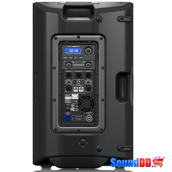 TURBOSOUND iQ12 ตู้ลำโพง 12 นิ้ว 2 ทาง 2,500 วัตต์ มีแอมป์ในตัว คลาส D ตอบสนองความถี่ 52 Hz – 18 kHz ±3 dB, 45 Hz – 20 kHz -10 dB ลำโพง 12 นิ้ว