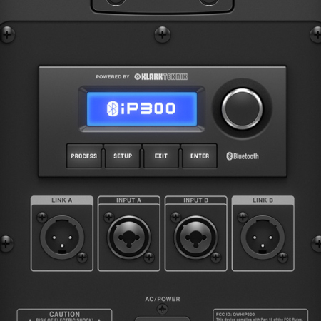 TURBOSOUND iP300 ตู้ลำโพงคอลัมน์ 2×6.5 นิ้ว 2 ทาง 600 วัตต์ มีแอมป์ในตัว มีบลูทูธในตัว สามารถควบคุมการทำงานโดย iPhone/iPad ได้