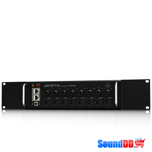 BEHRINGER SD8 I/O Stage Box with 8 Remote-Controllable MIDAS Preamps, 8 Outputs, AES50 Networking and ULTRANET Personal Monitoring Hub BEHRINGER SD8 I/O Stage Box ดิจิตอล สเตจบ๊อกซ์