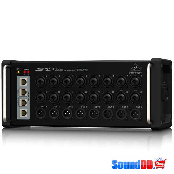 BEHRINGER SD16 I/O Stage Box with 16 Remote-Controllable MIDAS Preamps, 8 Outputs, AES50 Networking and ULTRANET Personal Monitoring Hub BEHRINGER SD16 I/O Stage Box ดิจิตอล สเตจบ๊อกซ์