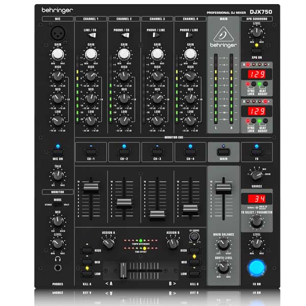 BEHRINGER DJX750 เครื่องผสมสัญญาณเสียงสำหรับดีเจ 5 ชาแนล - Image 2