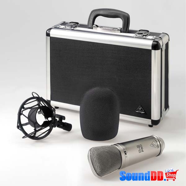 BEHRINGER B-2 PRO Gold-Sputtered Large Dual-Diaphragm Studio Condenser Microphone BEHRINGER B-2 PRO ไมค์บันทึกเสียง BEHRINGER B-2 PRO ไมโครโพนสำหรับห้องบันทึกเสียง BEHRINGER B2 PRO ไมค์ห้องอัด