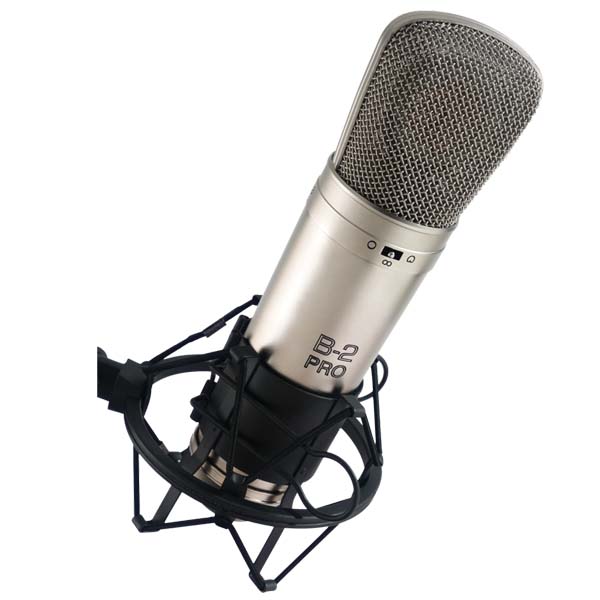 BEHRINGER B-2 PRO Gold-Sputtered Large Dual-Diaphragm Studio Condenser Microphone BEHRINGER B-2 PRO ไมค์บันทึกเสียง BEHRINGER B-2 PRO ไมโครโพนสำหรับห้องบันทึกเสียง BEHRINGER B2 PRO ไมค์ห้องอัด