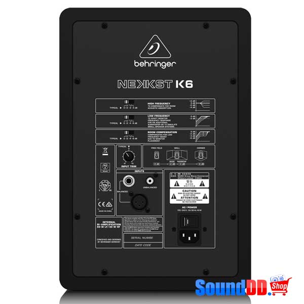 BEHRINGER K6 Audiophile Bi-Amped 6" Studio Monitor with Advanced Waveguide Technology BEHRINGER K6 ตู้ลำโพงมอนิเตอร์สตูดิโอ มีแอมป์ในตัว 2 ทาง ขนาด 6 นิ้ว คลาส D 150 วัตต์ BEHRINGER K6 ลำโพงมอนิเตอร์ BEHRINGER K6 ลำโพงสตูดิโอ BEHRINGER NEKKST K6 ตู้ลำโพง