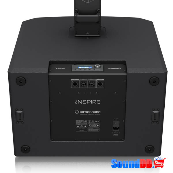 TURBOSOUND iNSPIRE iP3000 2,000 Watt Powered Column Loudspeaker with a 2 x 12" Subwoofer, 18 Neodymium Drivers, KLARK TEKNIK Spatial Sound Technology, Digital Mixer, Reverb, Remote Control via Smart Phone and Bluetooth Audio Streaming TURBOSOUND iP3000 ชุดเครื่องเสียงพกพา เครื่องเสียงเคลื่อนที่ คลาส D 2000 วัตต์ สามารถเชื่อมต่อ Bluetooth และ ควบคุม ด้วย iPhone/iPad ได้ TURBOSOUND iP-3000 ลำโพงคอลัมน์ พร้อมซับวูฟเฟอร์