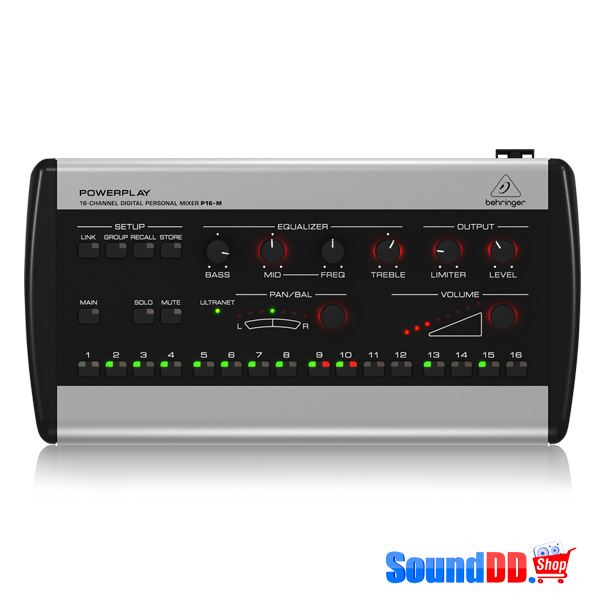 BEHRINGER P16-M มิกเซอร์เสียงส่วนบุคคล ดิจิตอล 16 ชาแนล - Image 2