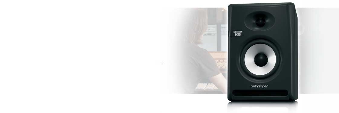 BEHRINGER K5 Audiophile Bi-Amped 5" Studio Monitor with Advanced Waveguide Technology BEHRINGER K5 ตู้ลำโพงมอนิเตอร์สตูดิโอ มีแอมป์ในตัว 2 ทาง ขนาด 5 นิ้ว คลาส D 150 วัตต์ BEHRINGER K5 ลำโพงมอนิเตอร์ BEHRINGER K5 ลำโพงสตูดิโอ BEHRINGER NEKKST K5 ตู้ลำโพง จ