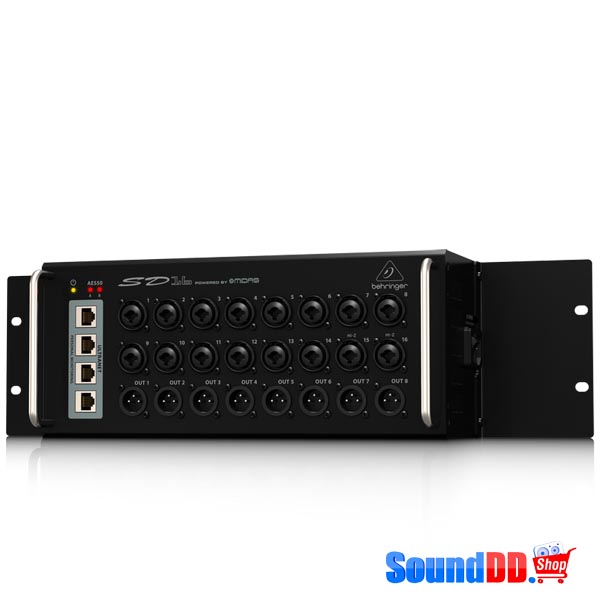 BEHRINGER SD16 I/O Stage Box with 16 Remote-Controllable MIDAS Preamps, 8 Outputs, AES50 Networking and ULTRANET Personal Monitoring Hub BEHRINGER SD16 I/O Stage Box ดิจิตอล สเตจบ๊อกซ์