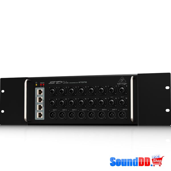 BEHRINGER SD16 I/O Stage Box with 16 Remote-Controllable MIDAS Preamps, 8 Outputs, AES50 Networking and ULTRANET Personal Monitoring Hub BEHRINGER SD16 I/O Stage Box ดิจิตอล สเตจบ๊อกซ์