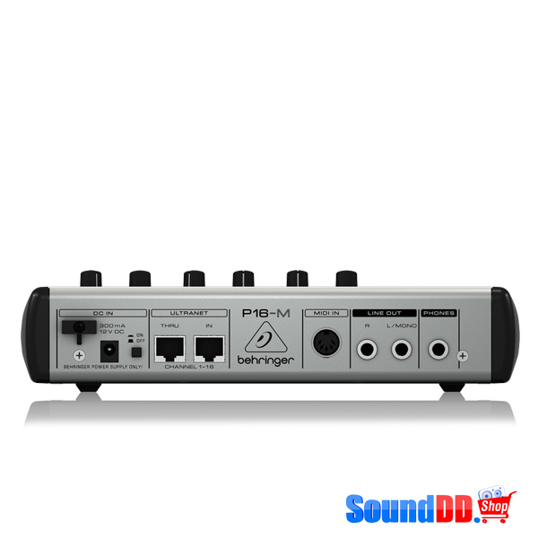 BEHRINGER P16-M มิกเซอร์เสียงส่วนบุคคล ดิจิตอล 16 ชาแนล - Image 4