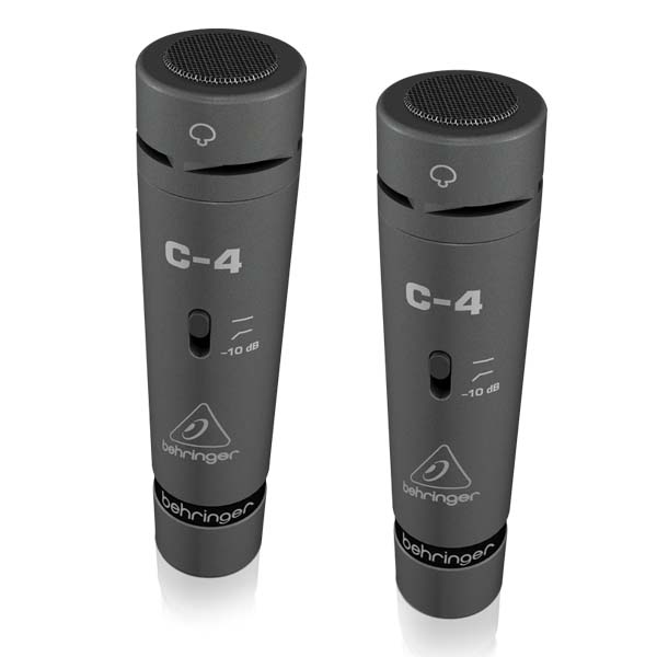 BEHRINGER C-4 2 Matched Studio Condenser Microphones BEHRINGER C-4 ไมค์จ่อเครื่องดนตรี BEHRINGER C-3 ไมโครโพนสำหรับห้องบันทึกเสียง BEHRINGER C3 ไมค์ห้องอัด