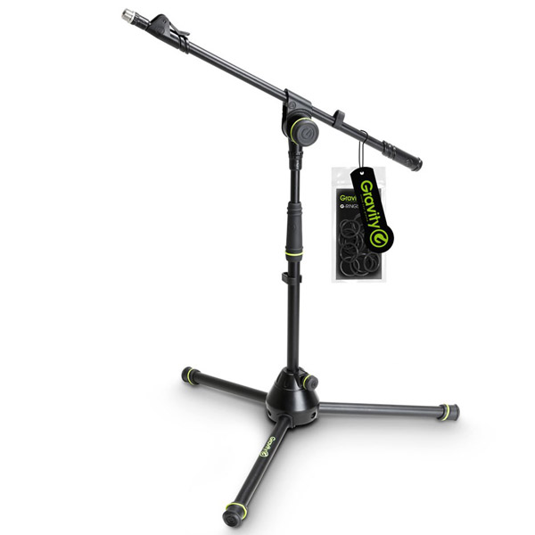 GRAVITY GMS4212B Short Microphone Stand with Folding Tripod Base and 1-Point Adjustment Telescoping Boom GRAVITY GMS4212B ขาตั้งไมโครโฟน แบบเหล็ก Boom ยาว 88 ซม  ปรับความสูงได้ สูงสุด 74 ซม. ต่ำสุด 51 ซม.  มีน้ำหนัก 2.2 กก. เวลาพับเก็บสำหรับเคลื่อนย้าย ยาว 65 ซม. GRAVITY G MS 4212 B Microphone Stand ขาตั้งไมค์