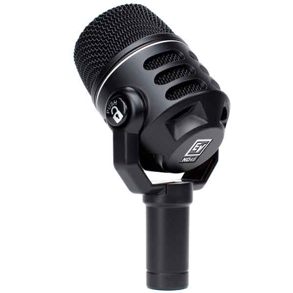 EV ND46 DYNAMIC SUPERCARDIOID INSTRUMENT MICROPHONE EV ND46 ไมโครโฟน ไมค์สำหรับจ่อเครื่องดนตรี แบบไดนามิก ตอบสนองความถี่ 70 - 18,000 Hz ELECTRO-VOICE EV ND46 Instrument Microphone