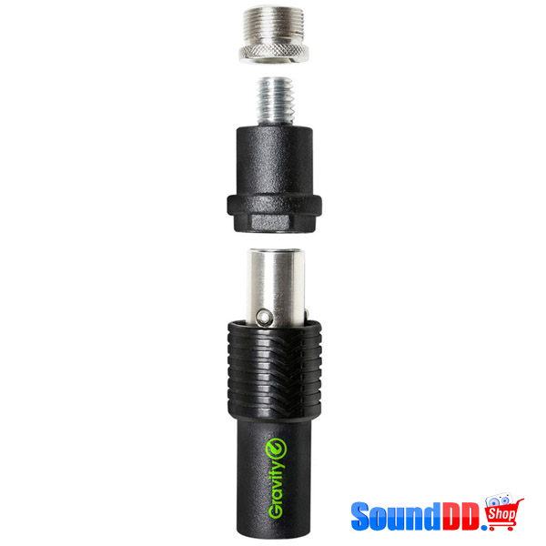 GRAVITY GMSQC1B Quick Coupler for Mic Clips and Boom Arms GRAVITY GMSQC1B ตัวยึดไมโครโฟน กับขาตั้งไมโครโฟน และ Boom Arms GRAVITY G MS QC 1 B Quick Coupler for Mic Clips and Boom Arms