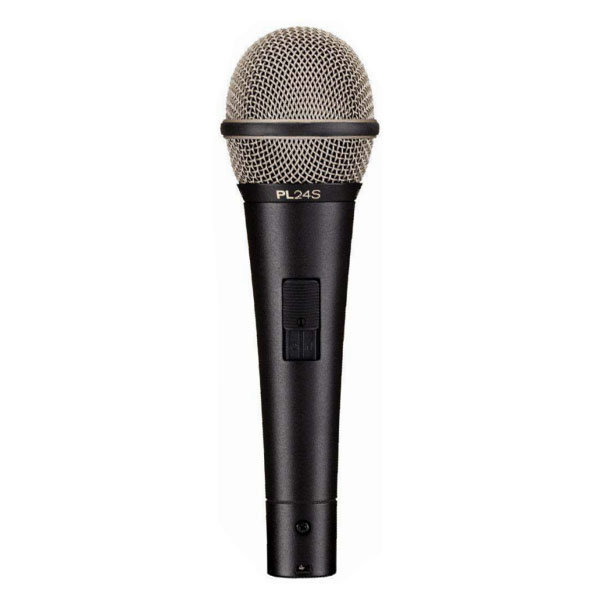 EV PL-24S ENTRY‑LEVEL DYNAMIC VOCAL MICROPHONE with on/off switch. EV PL-24S ไมค์สำหรับร้อง/พูด มีสวิตช์ เปิด(ON)/ปิด(OFF) แบบไดนามิก ทิศทางรับเสียงแบบ SUPERCARDIOID  Electro-voice PL-24S VOCAL MICROPHONE