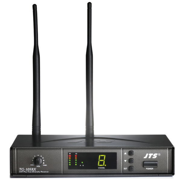 JTS TG-10SRX เครื่องรับสัญญาณสำหรับ ชุดทัวร์ไกด์ ย่าน UHF JTS TG-10SRX UHF PLL Ture Diversity Receive ของแท้ มีประกัน รับบัตรเครดิต ออนไลน์