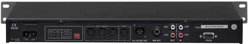 SOUNDVISION DCS-900M เครื่องควบคุมชุดไมค์ประชุม ดิจิตอล รองรับการประชุมสูงสุด 5,000 ชุด สามารถบันทึกเสียงประชุมลง USB ได้ มีฟังก์ชันการทำงาน 6 ฟังก์ชัน